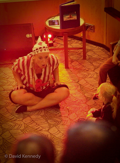 Story telling in our saloon